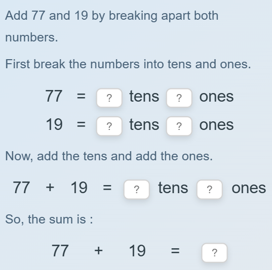 Use place value to add two-digit numbers - with regrouping